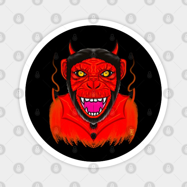 Devil chimp / Magnet by Chillateez 